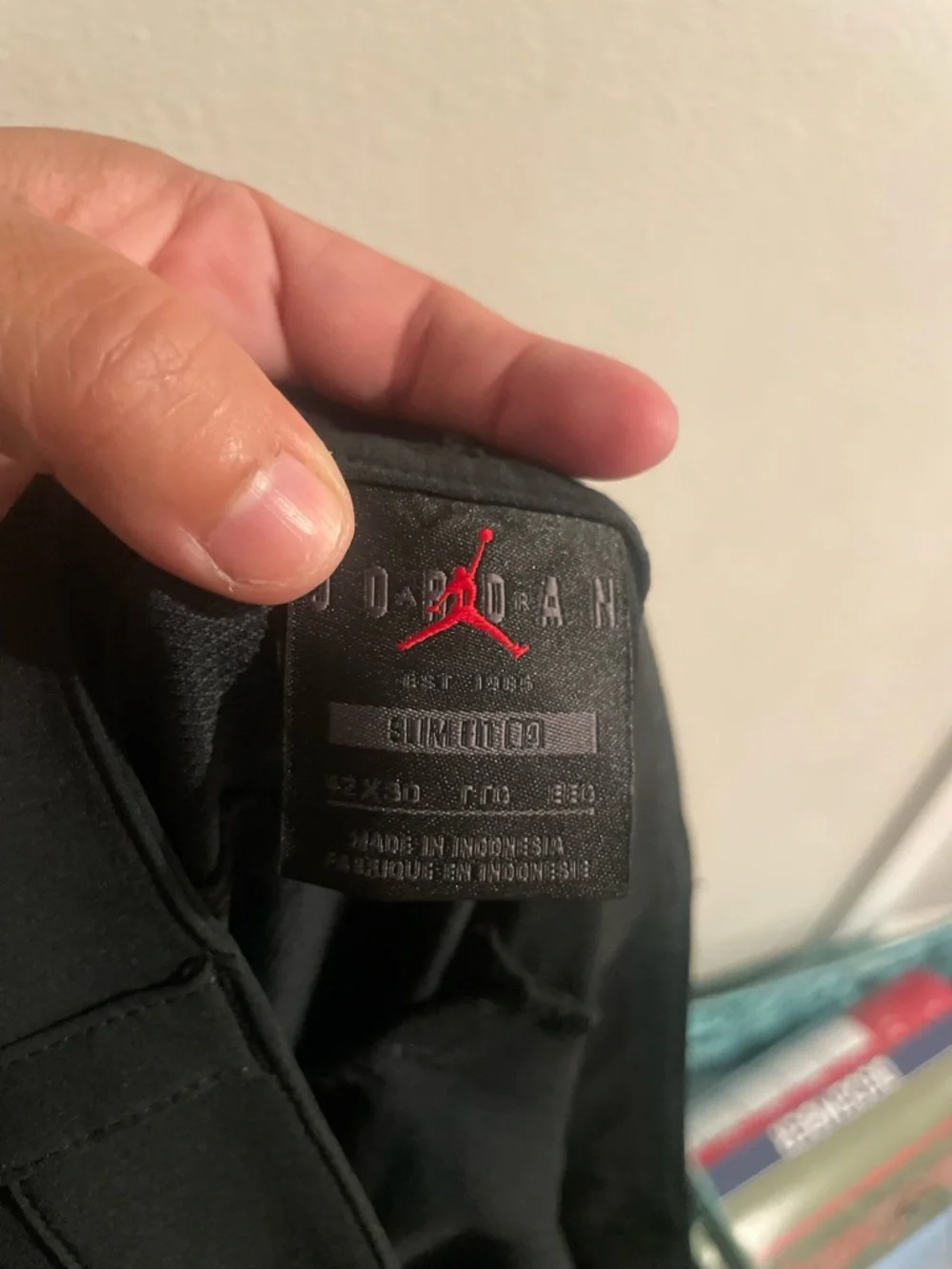 Jordan Men's‎ Black Cargo Trousers Size 42x30